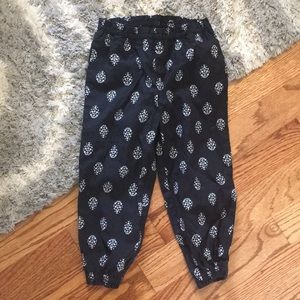 Carters 18 months black and white graphic pants